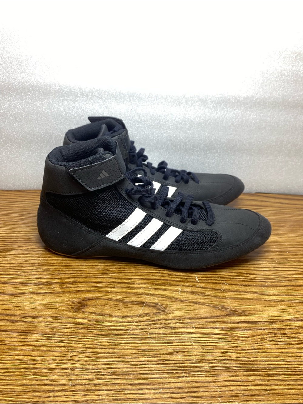 Adidas Mens Wrestling Lace-Up Sneaker Shoes HVC Havoc AQ3325 Black Size 10.5 New